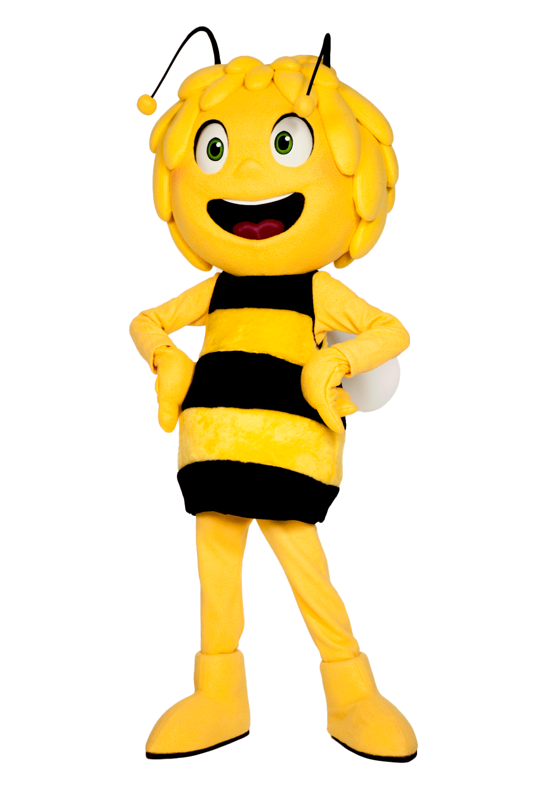 Maya de Bij tijdens een Meet & Greet met kinderen of vrolijk optreden vol liedjes, dans en kleurrijke belevenis